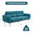Modern 82" Corduroy Loveseat Sofa Couch for Living Room-1948105944