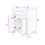 Meuble-lavabo moderne avec lavabo - panneau de fibres à densité moyenne durable et structure en bois-284313283