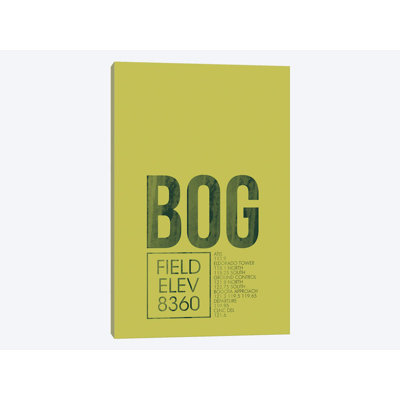 «BOG Air trafic Control, Bogota, Colombie» par 08, impression sur toile