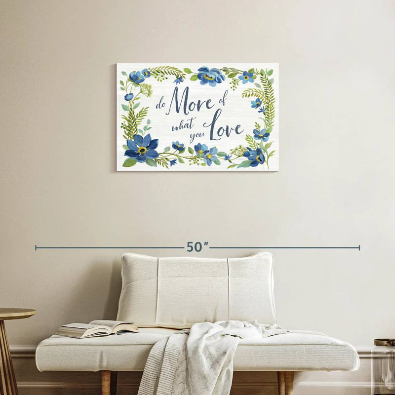 Tergel Botanical Blue Quote V, 20" H x 30" W