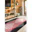 Tapis rouge en laine tissé à plat rouge / noir Arreonna-968299650