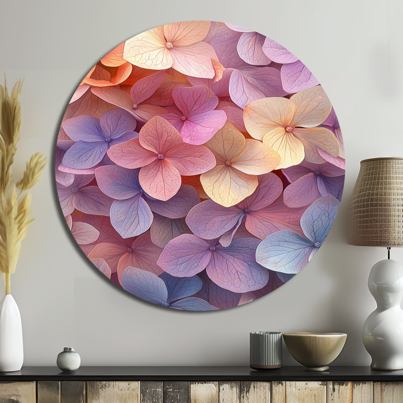 Hortensias jardin des couleurs de l'été I - hydrangées rondes, H 16 po x l 16 po