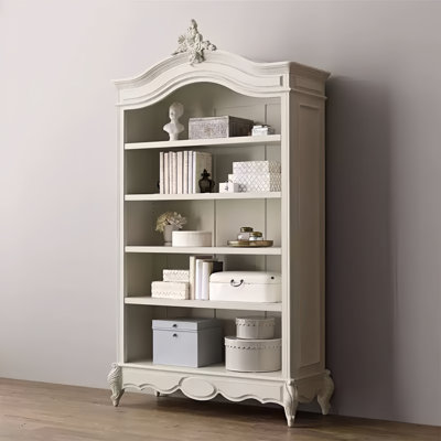Vitrine en bois massif French Light Luxury
