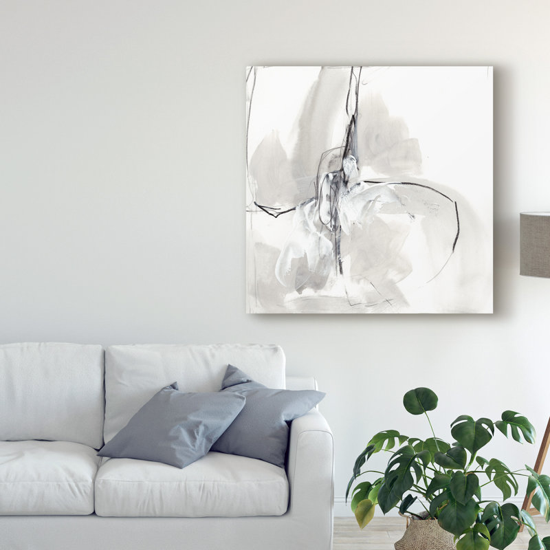 « monochrome gestes viii », reproduction de peinture à l’acrylique sur toile tendue, H 18 po x l 18 po x P 2 po
