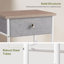 Ensemble de chambre en velours capitonné avec lit et 2 tables de chevet, aucun lit plateforme tapissier requis-137586177-137586176