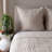 French Linen Box Stitch Quilted Euro Sham-112535485