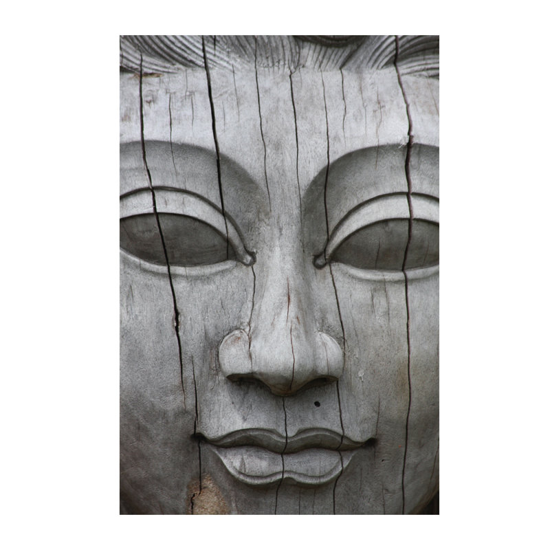 Buddha's Face - Wrapped Canvas Print, 66.04 cm H x 45.72 cm W x 1.91 cm D