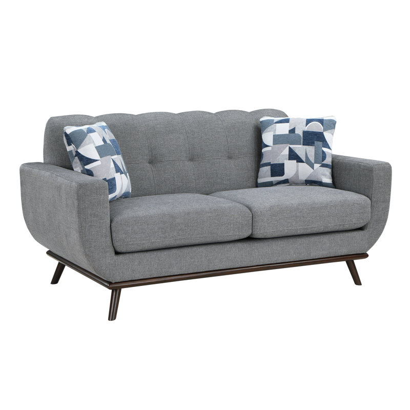 Nahiomy Loveseat, Gray