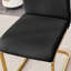 Ensemble de table de salle à manger Aurora Luxe 79 po en verre trempé avec chaises à dossier haut en simili cuir-515510-26949710