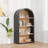 4-Tier Arched Bookshelf, 43" Tall Arched Bookcase With Storage Shelves