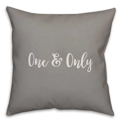  One and Only Throw Pillow