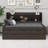 Wood Captain Bed Mattress Foundation With Built-In Bookshelves,Three Storage Drawers And Trundle-412338917-354016130