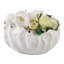  Bol décoratif en grès porcelaine sculpté de forme organique pour le bureau à domicile, la chambre à coucher, le salon, le style moderne, le décor glamour, l'accessoire de centre de table, l'ivoire et le brun clair de 9 po