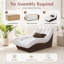 Canapé-lit surdimensionné de 67 po avec méridienne à compression, canapé-lit confortable avec revêtement en chenille et siège profond pour le salon ou l’appartement, sans assemblage-133340353
