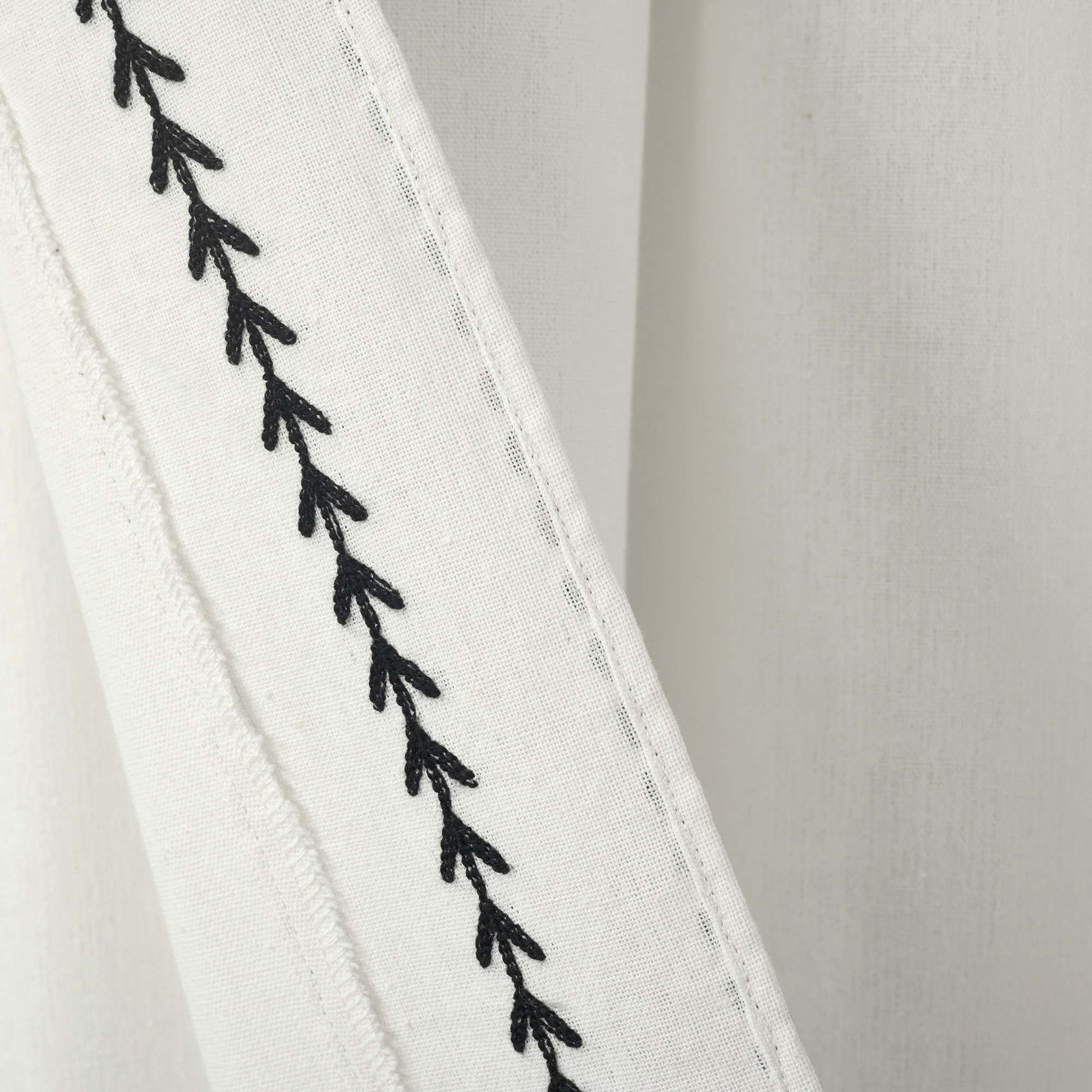 Yori Semi Sheer Polyester Blend Curtain