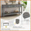 U_STYLE Table basse de 62,2 po à 3 tiroirs Tablette ouverte - Facile à nettoyer, peu encombrante pour le salon-300030140