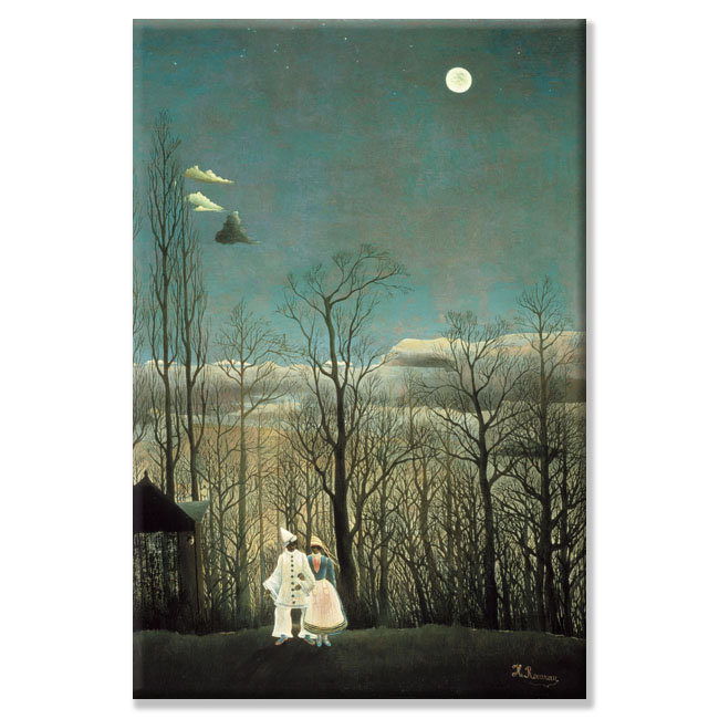 "carnival evening" par henri rousseau, reproduction d’art sur toile tendue, 20" x 30"
