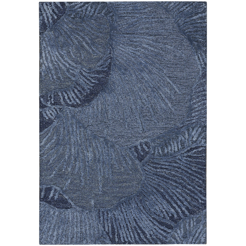 Nourison Avra 8'6" x 11'6" Blue Modern Indoor Rug, Rectangle 5'3" x 7'3"