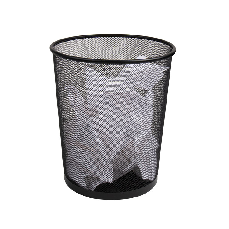 Honey-Can-Do 2 Pack Mesh Metal Trash Cans