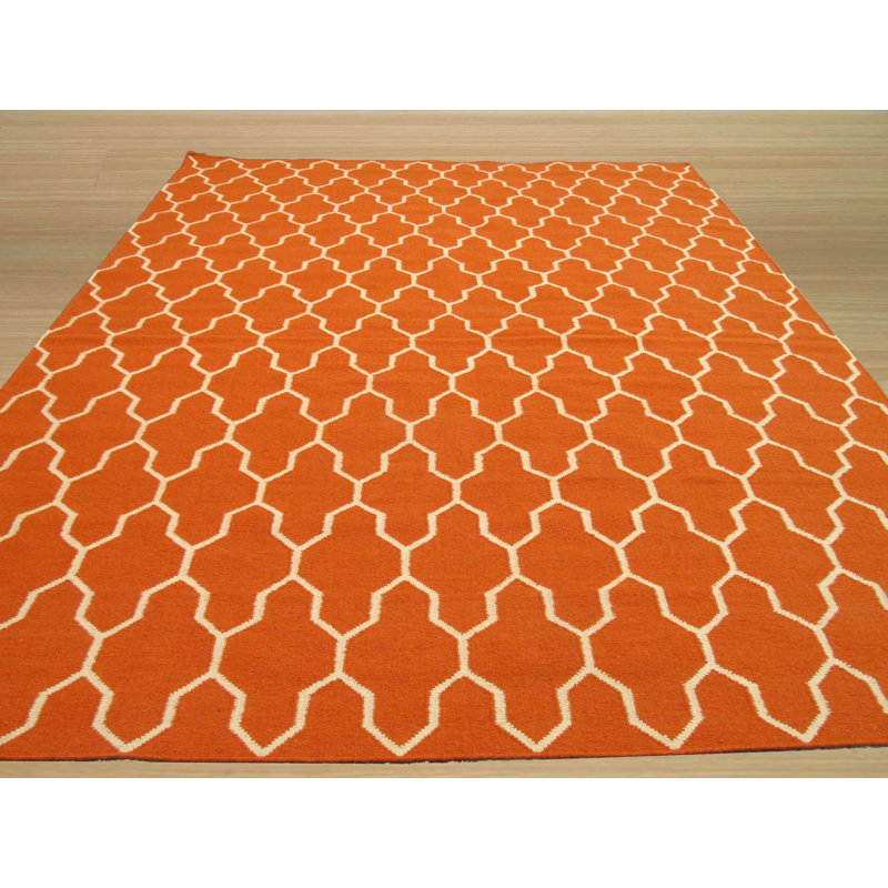 Tapis d'intérieur luxueux en laine tissée à la main élégante et élégante Omara, Rectangle : 5 pi 6 po x 8 pi