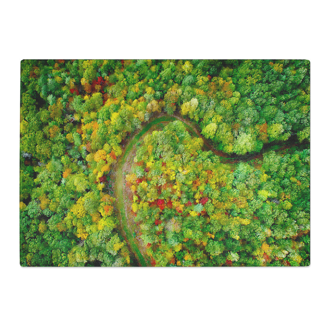 Tempered Glass Road Through the Forest Chopping Board