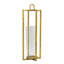 Ensemble de 3 lanternes porte-bougie dorées