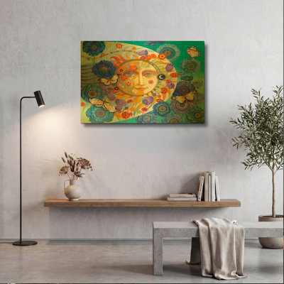 'Dawn' By David Galchutt Gold Metal Wall Art, 36" x 24"