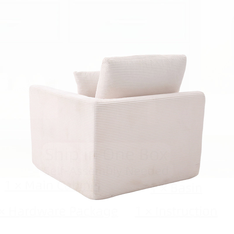 Canapé modulaire modulaire Cloud, canapé moderne confortable avec housses de coussin amovibles pour le salon et la chambre à coucher, aucun assemblage requis