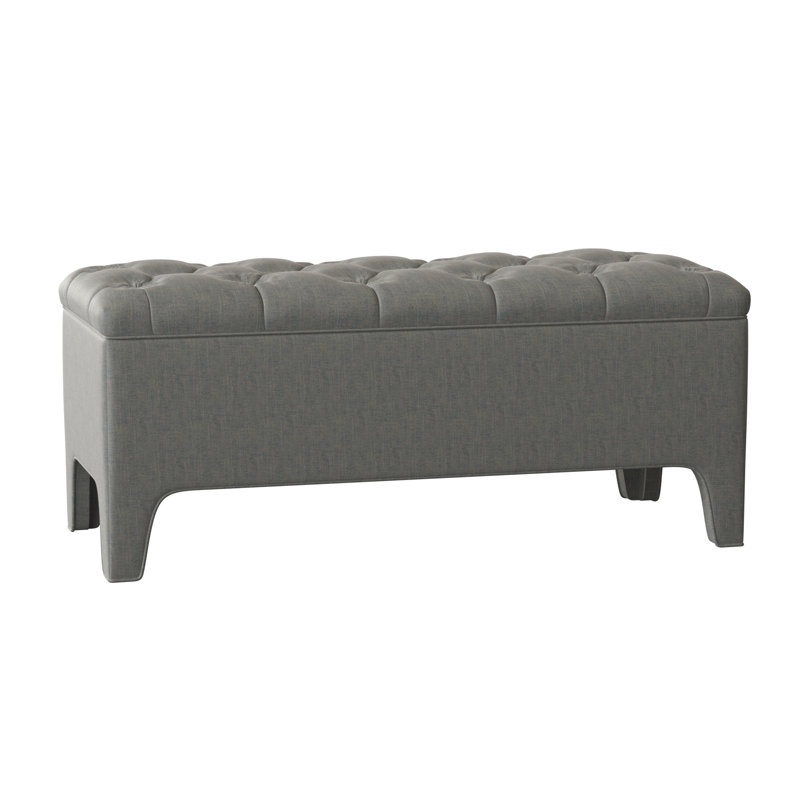 Lincoln Upholstered Storage Bench, 19" H x 72" W x 19" D, Auden Toast