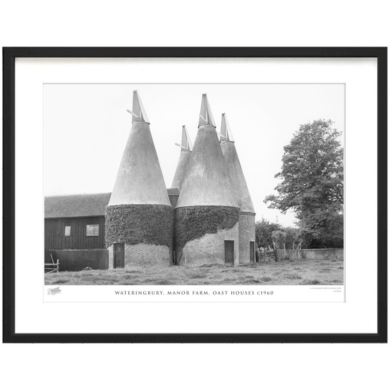 Wateringbury, Manor Farm, Oast Houses C1960 by Francis Frith - Single Picture Frame Print, 40cm H x 50cm W x 2.3cm D