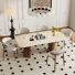 Ensemble de table et chaises de salle à manger moderne pour 6 personnes