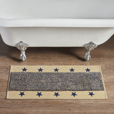 Cotton Blend Non-Slip Bath Mat