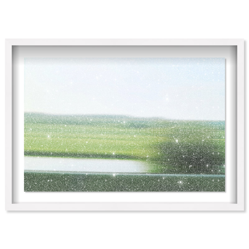 Velocity Meadow I Print by Oliver Gal, 25.5"H x 37.5"W, White Shadowbox