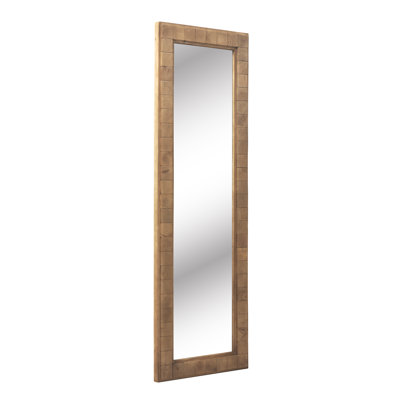 Christoval Wood Floor Mirror
