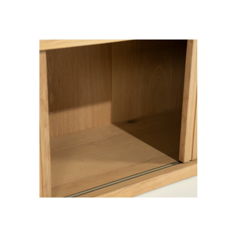 Milo Media Unit S, Brown, 17"H x 71"L x 17"W