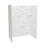 Utile 6036 Composite Direct-to-Stud Three-Piece Alcove Shower Wall Kit in Marble Carrara-123534265
