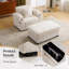 Fauteuil ergonomique surdimensionné avec repose-pieds-1447455896