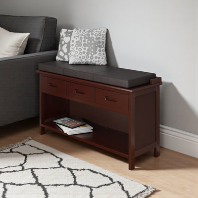 Solid Wood Storage Bench