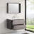 Aldwych 36 " W Wall Mounted 1 Single Vanity Bathroom Vanity With Ceramic Top with Mirror
