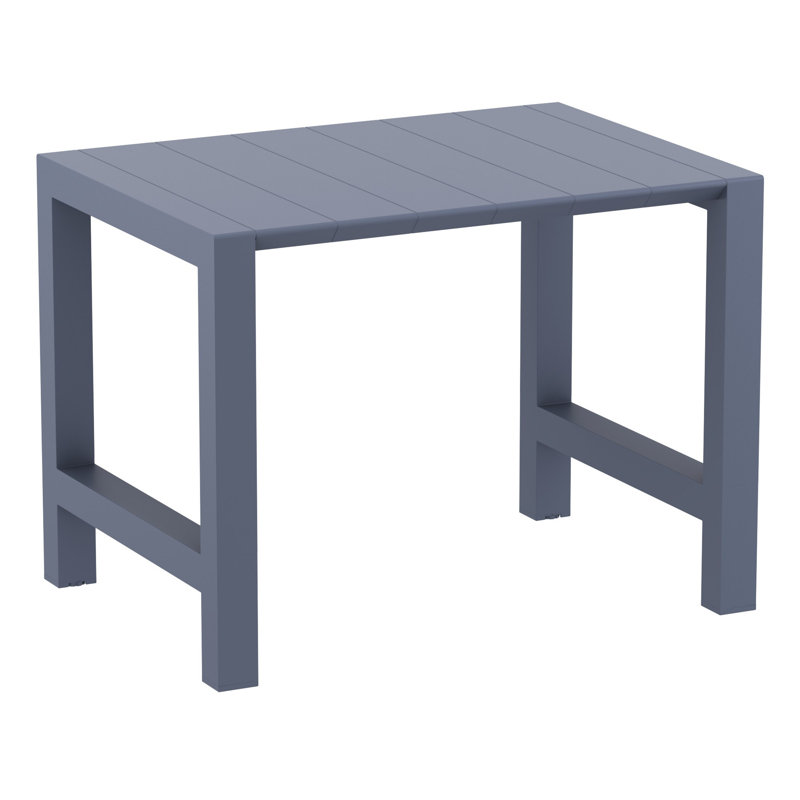 Farrah 4 - Person 39'' Long Bar Height Dining Set, Dark Grey