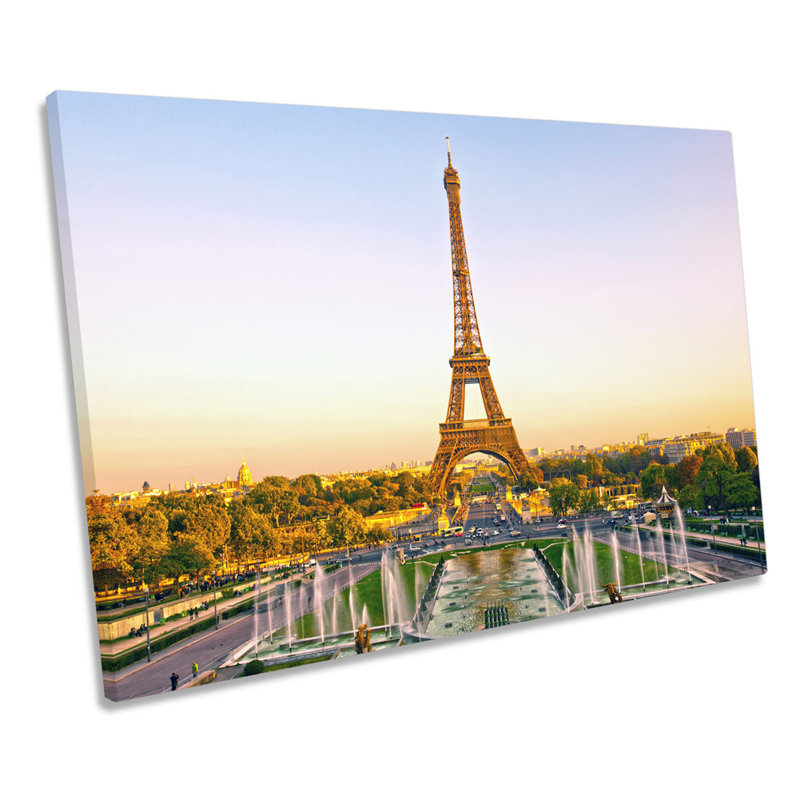 Eiffel Tower Paris Landmark - Wrapped Canvas Print, 40.6cm H x 61cm W
