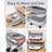 20-30 Lbs Rice Storage Container,Collapsible Food Storage Containers With Rolling Wheel Airtight Locking Lid,Flour Storage Container With Cup And Scoop,Suitable For Food,Rice,Pet Food,Flour