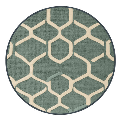 Machine Washable Trellis Grey Area Rug