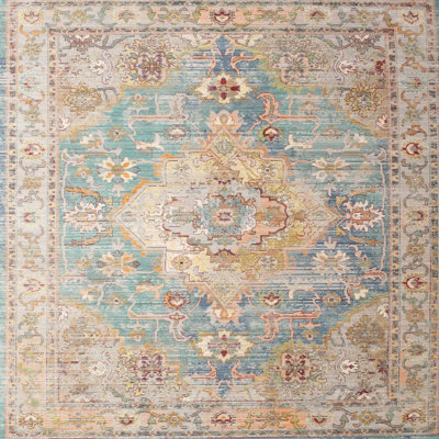 Tapis décoratif beige oriental Catherine