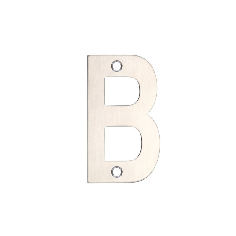 7.5cm H Stainless Steel House Letter, Satin Stainless