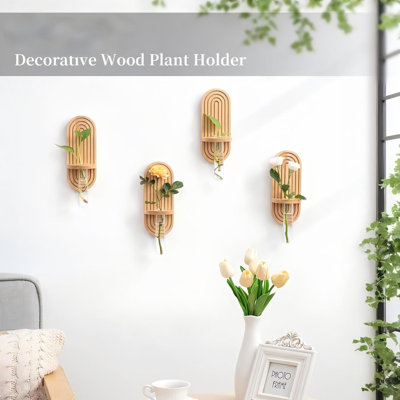 Station de propagation murale pour plantes, vases suspendus en verre, 3 pièces