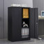 Armoire de rangement en métal avec portes verrouillables et tablette réglable, armoire de rangement pliante, armoire de rangement pliante pour bureau à domicile, école, garage, noir-326856839