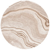 Kriner Abstract Handmade Tufted Wool Beige/Ivory Area Rug