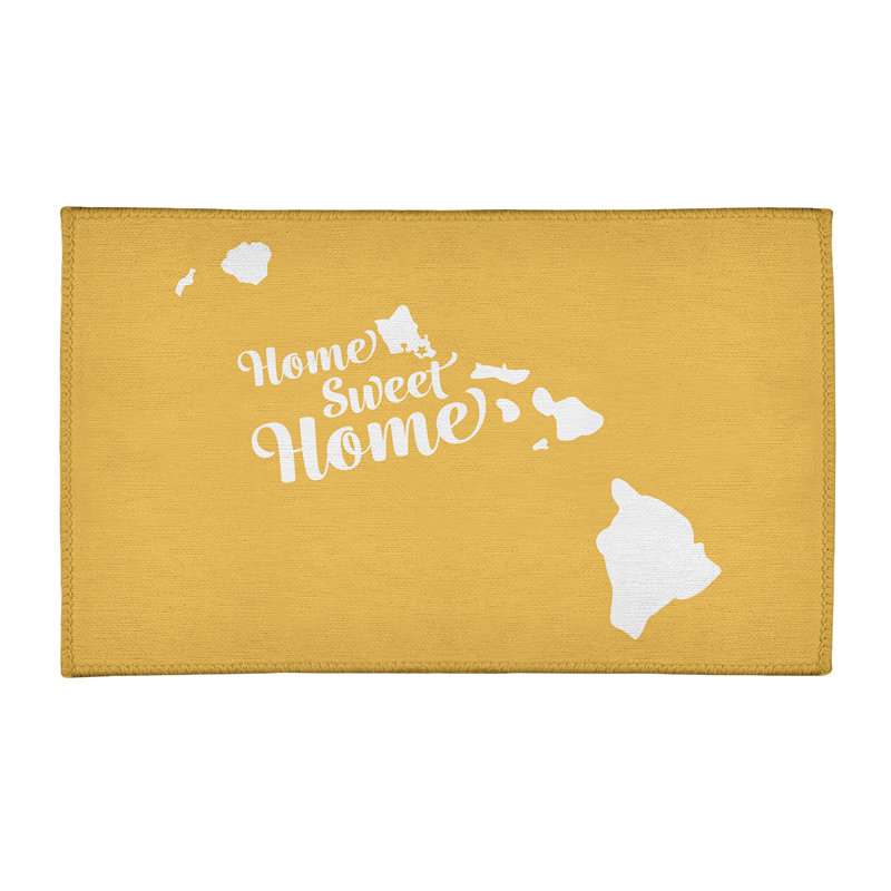 Tapis en poly-chenille honolulu à la maison, Rectangle 3 pi x 5 pi