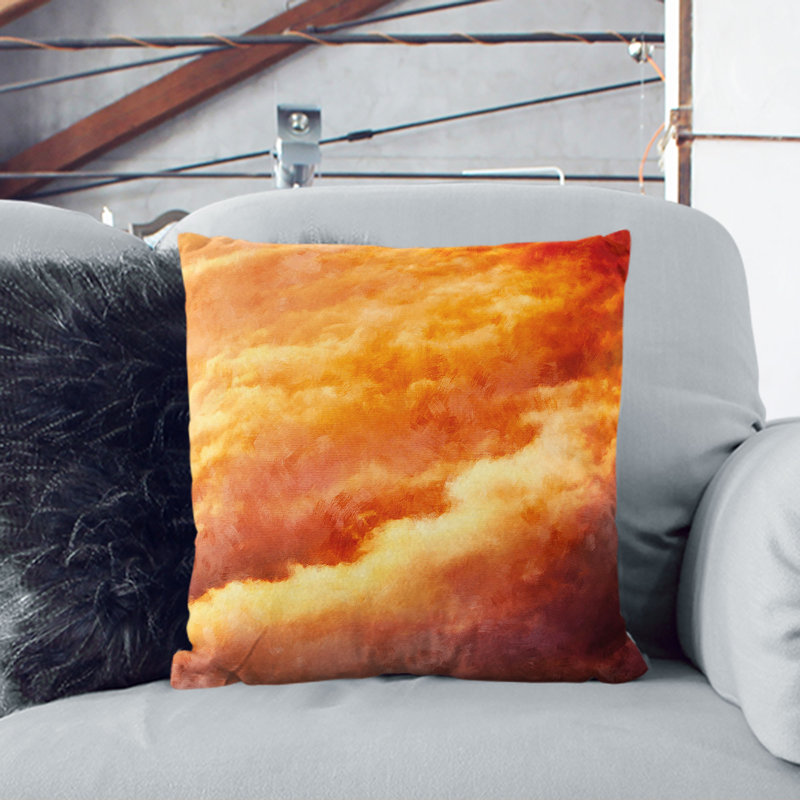 Passing Clouds Cushion with Filling, 55cm H x 55cm W x 20cm D